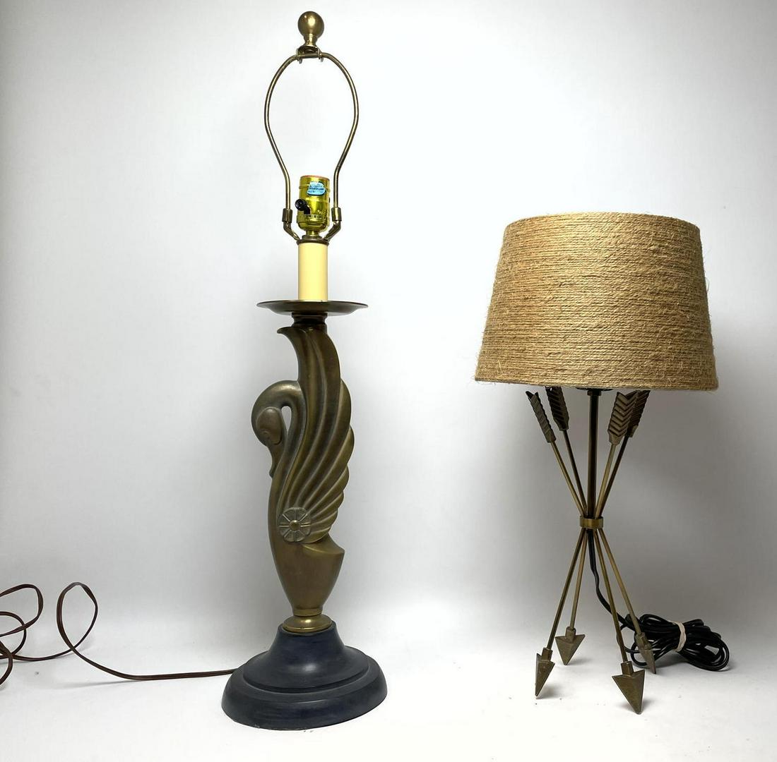 2 Decorator Lamps.  Regency style Arrows Lamp with Bost (1 of 8)