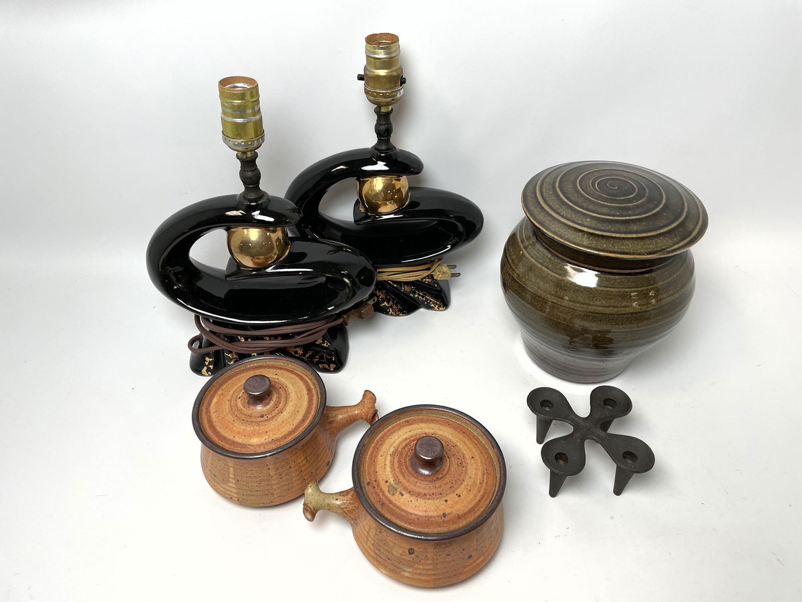 6pc Group Lot. 2 RAYMOND GALLUCCI  covered vessels, pai (1 of 12)