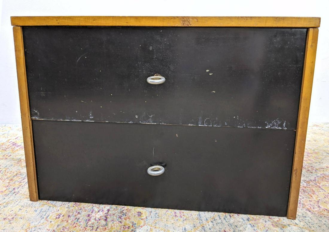 PAUL MCCOBB Ebonized Two Drawer Chest. Maple Case Frame (1 of 12)