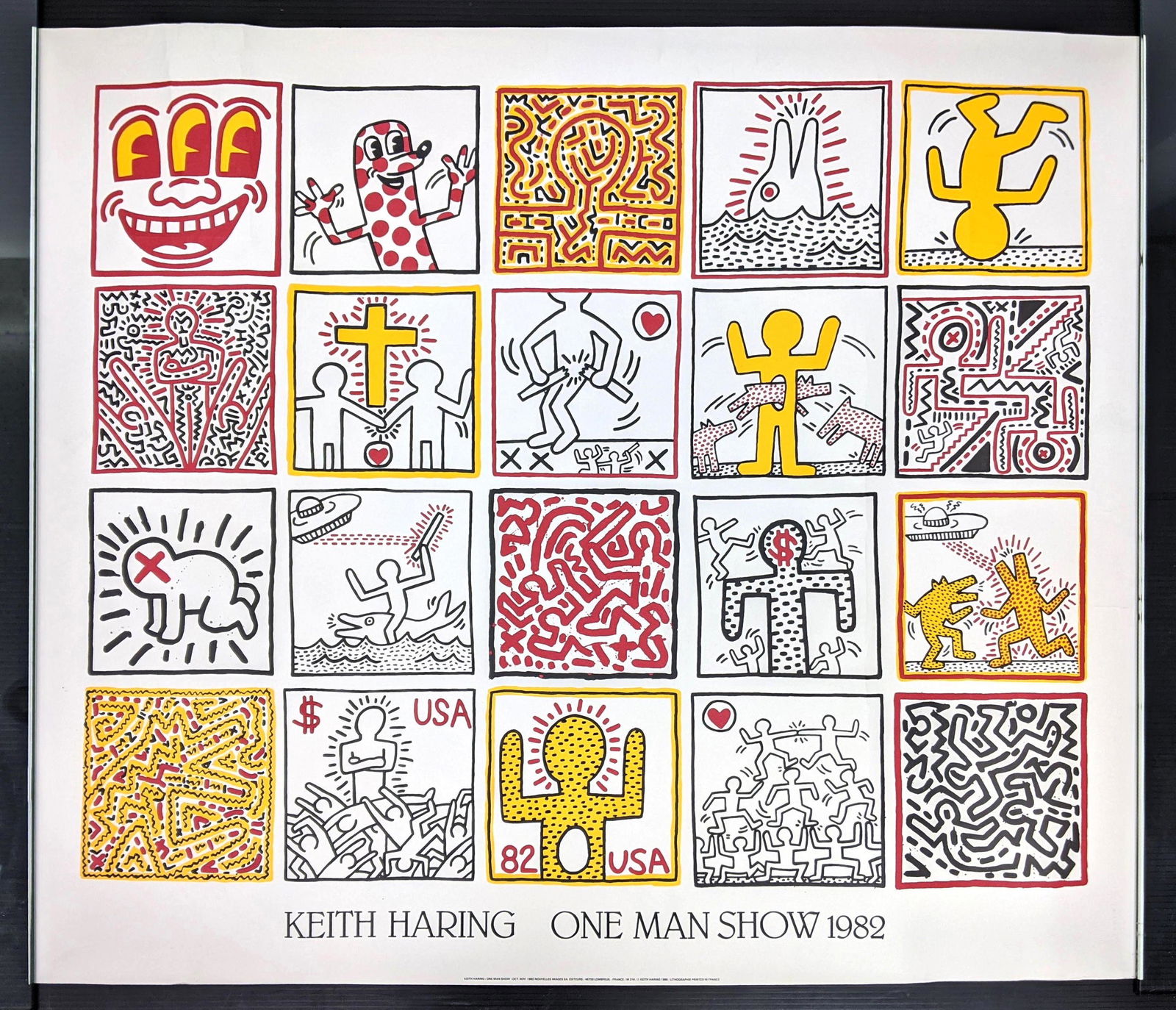 KEITH HARING One Man Show 1982 Poster Print. (1 of 14)