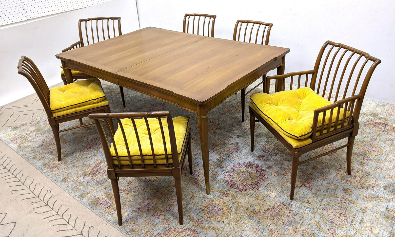 7pc Widdicomb Style Dining Set. Modern Dining Table and (1 of 20)