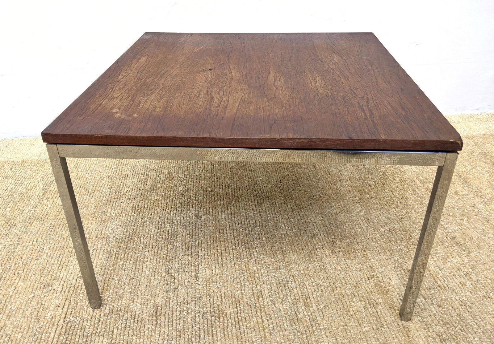 KNOLL ASSOCIATES Chrome Frame Coffee Table. American Mo (1 of 11)