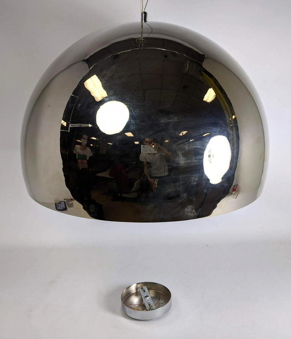 Chrome Dome Shade Hanging Chandelier Light. Ceiling Cap (1 of 7)