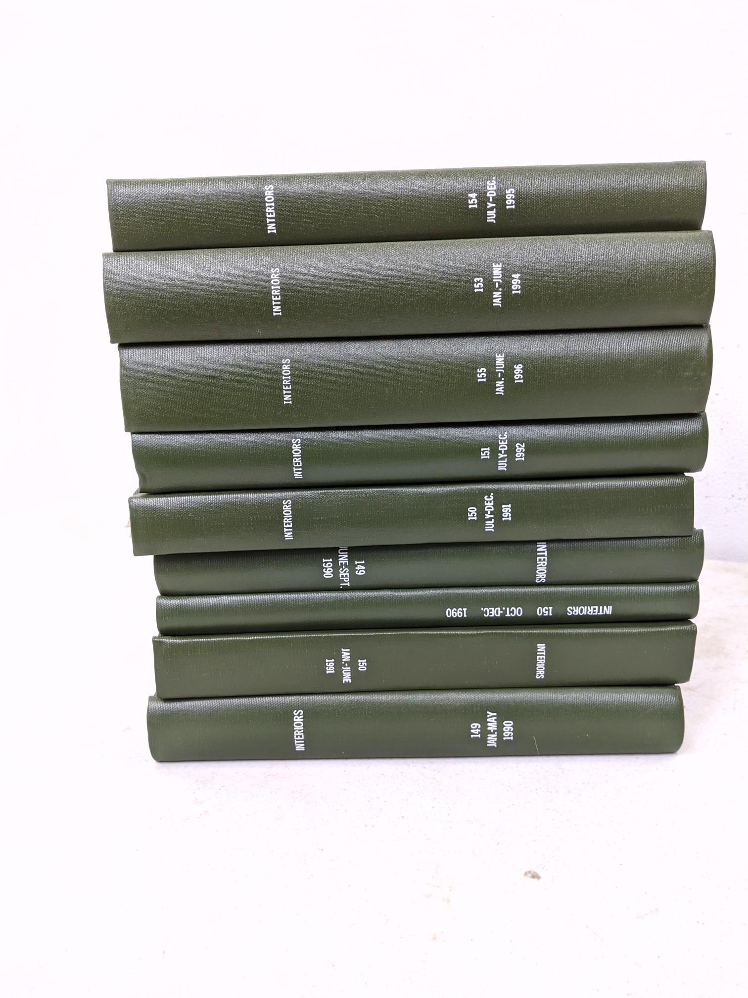 9 Bound Volumes of Interiors Magazine 1990s (1 of 11)