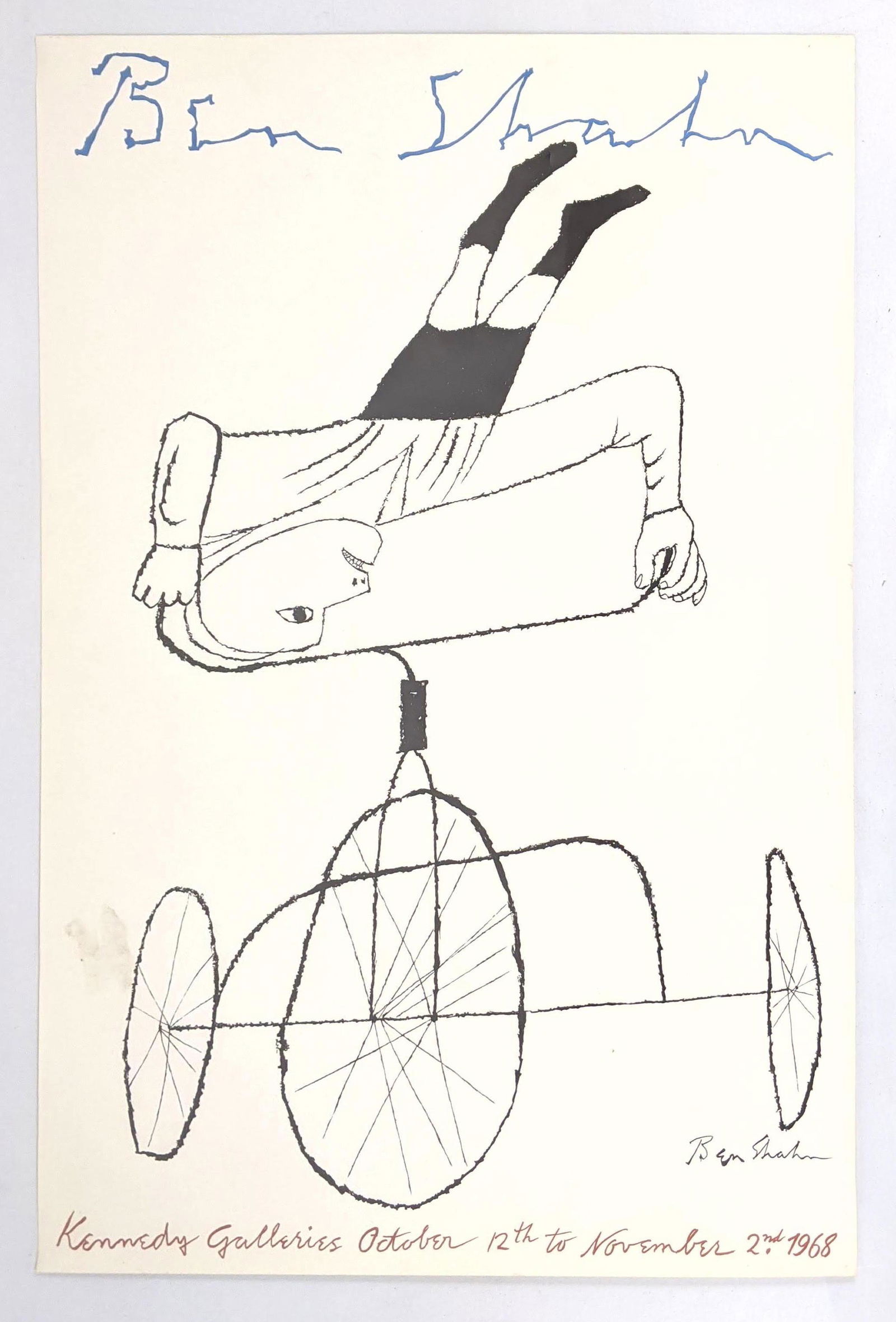 BEN SHAHN exhibition poster Kennedy Kennedy Galleries 1 (1 of 9)