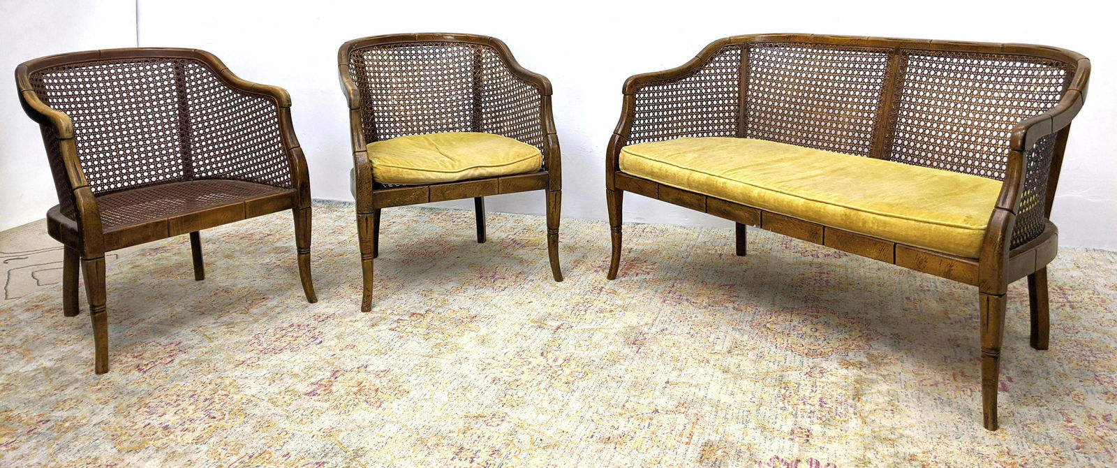3pc French style Seating. Love Seat. Two Chairs. Fruitw (1 of 10)