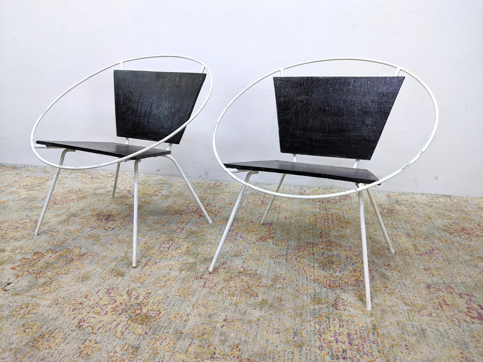 Tony Paul Style Hoop Chairs.  Wood and Iron. (1 of 11)