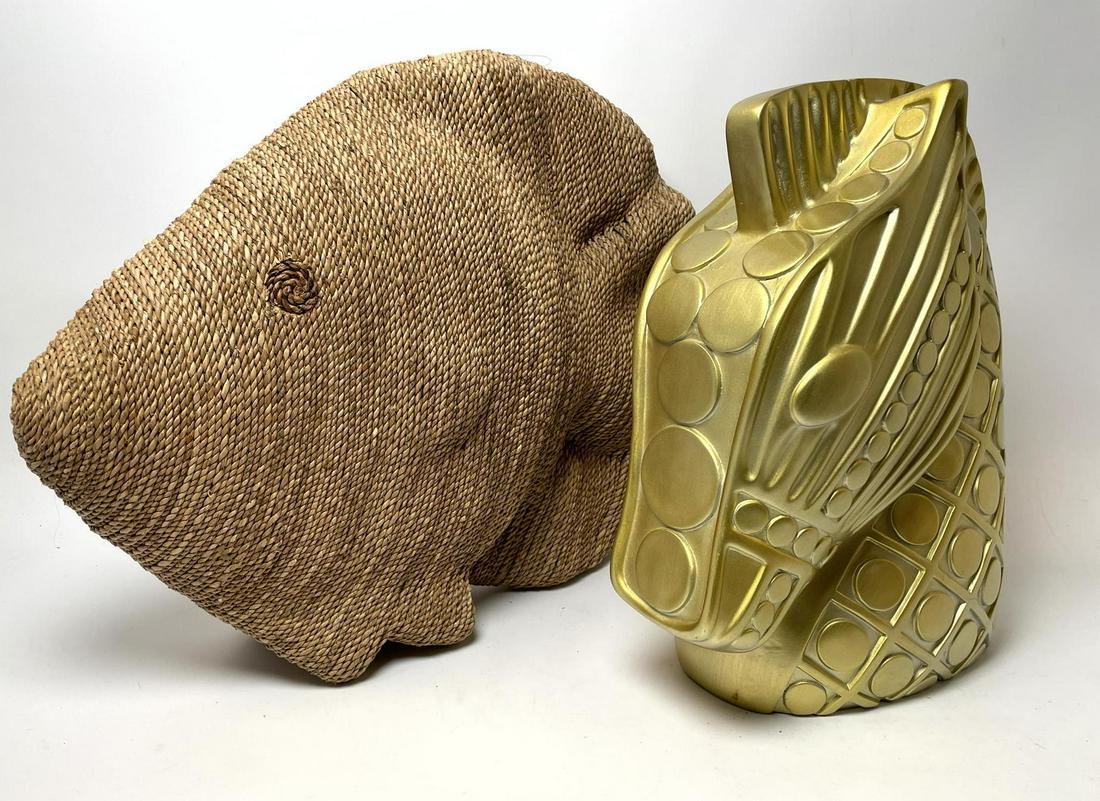 2pcs Twin Fish Sculpture and Jonathan Adler Style Horse (1 of 11)