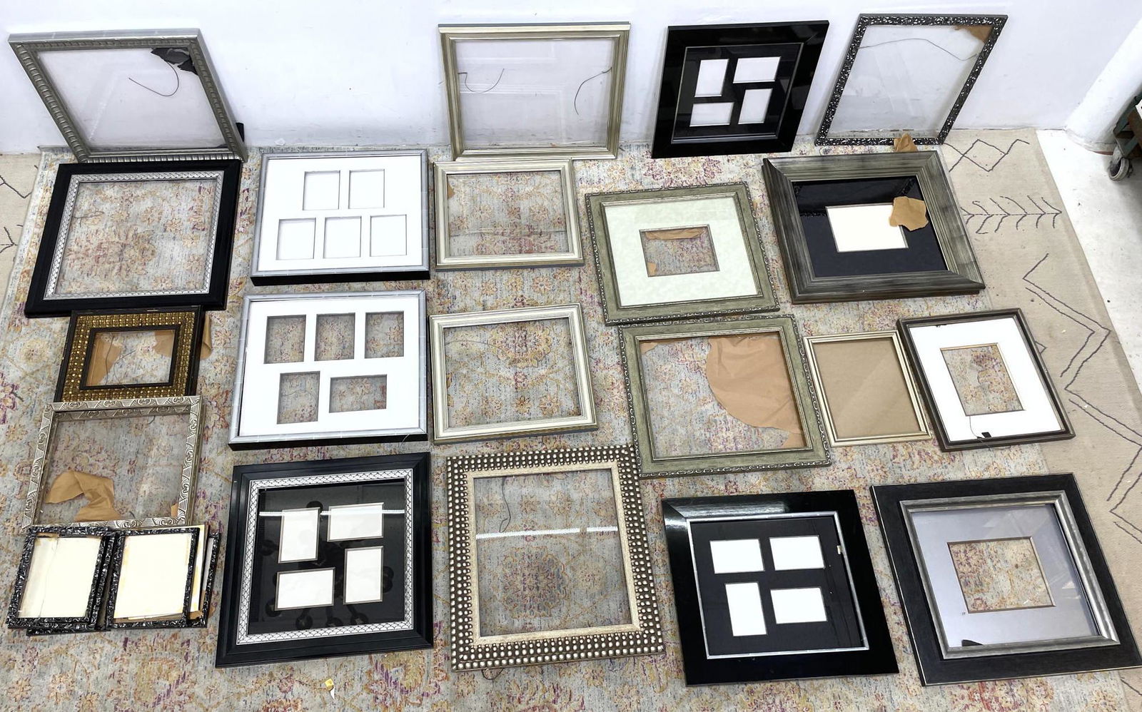 Lot 20 + picture Frames. Various sizes (1 of 5)