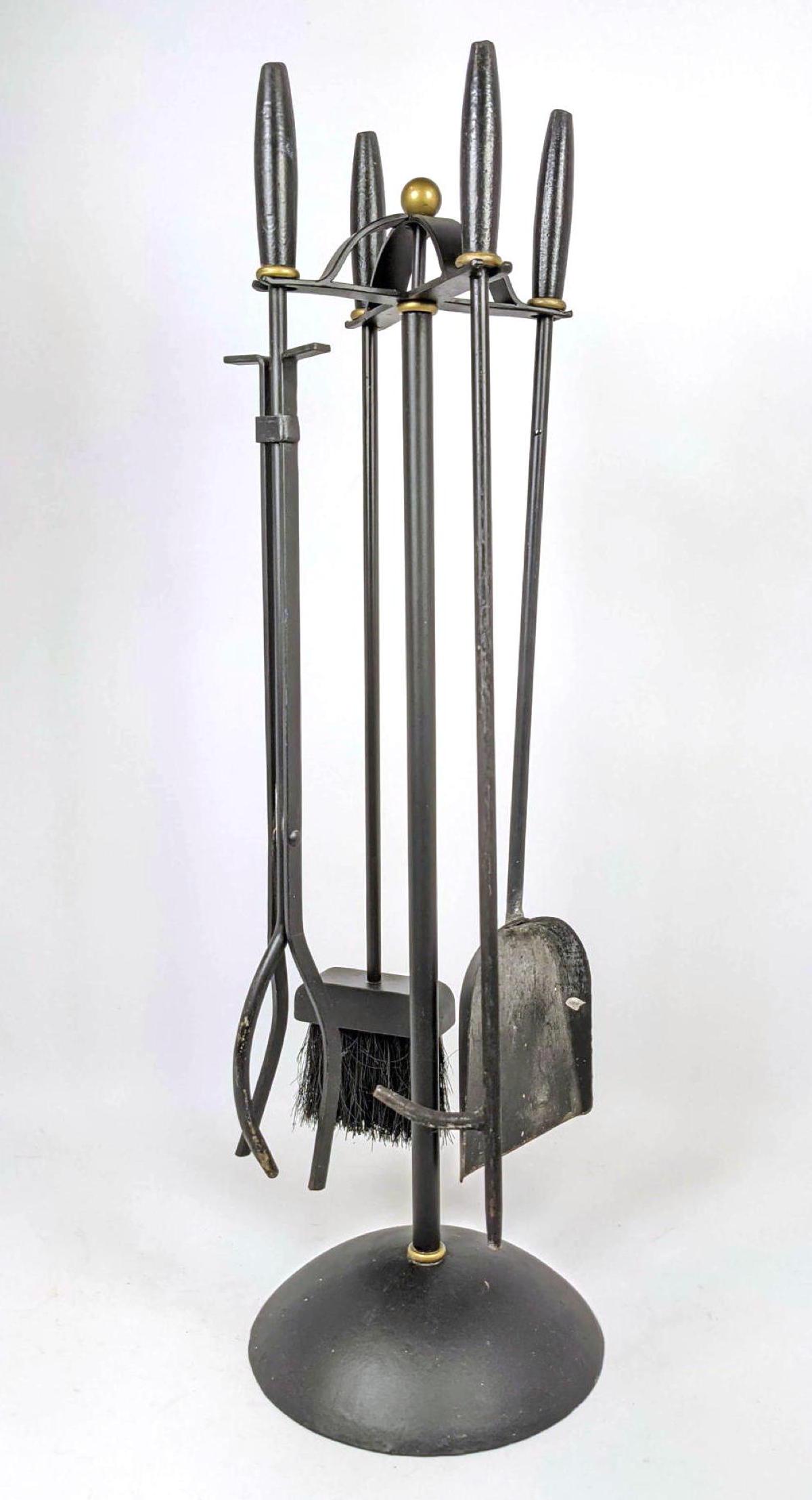 Set Modernist Style Fireplace Tools. (1 of 10)