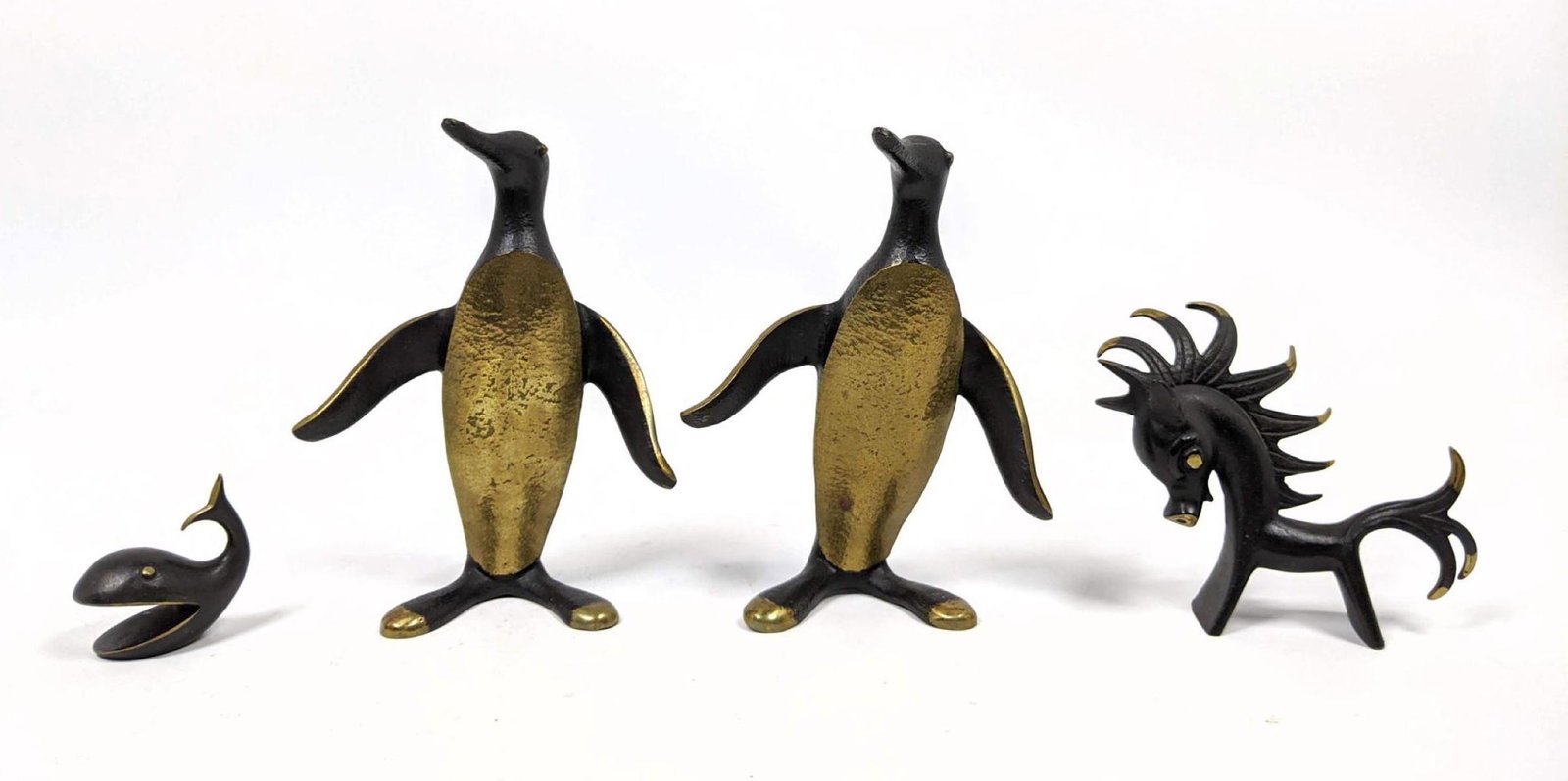 4 pcs Austrian Bronze Figures Small Sculptures. Baller. (1 of 12)