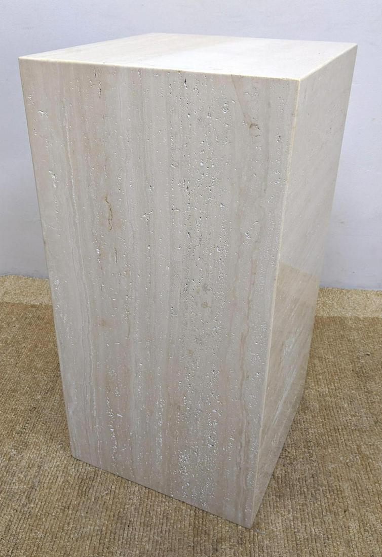 Large Square Travertine Marble Display Pedestal Stand (1 of 10)