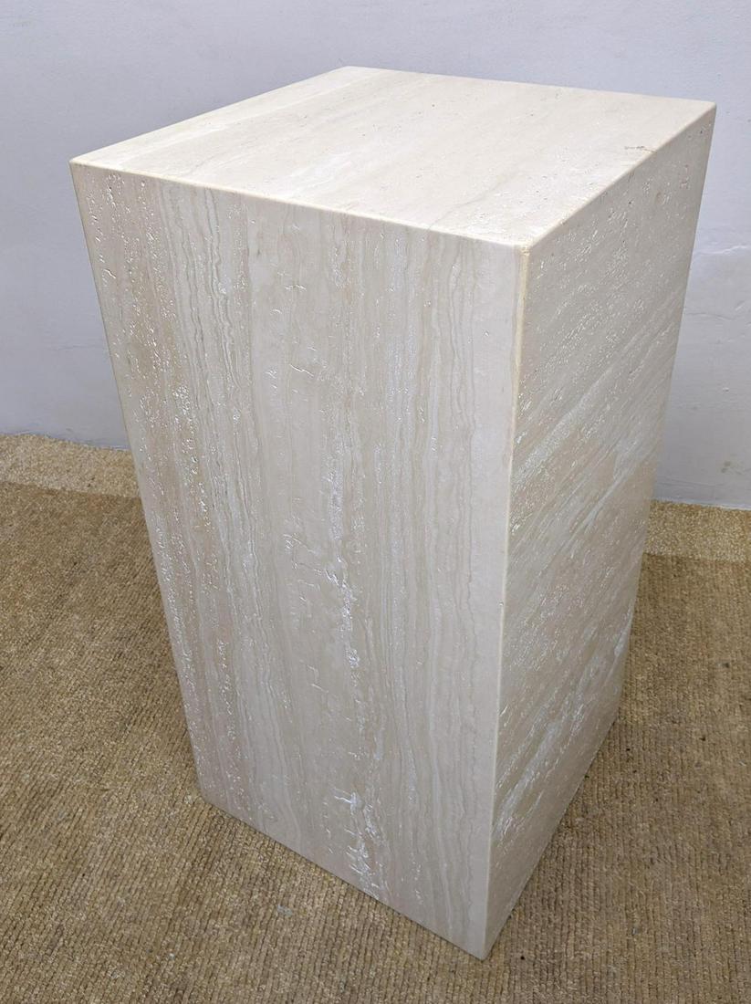 Large Square Travertine Marble Display Pedestal Stand (1 of 11)