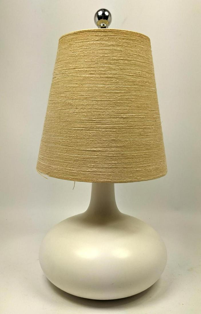 GUNNAR LOTTE BOSTLUND  Table Lamp. Cream Glazed Pottery (1 of 10)