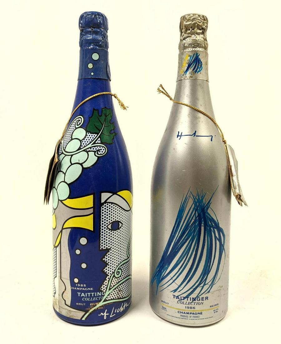 2 Bottles of Taittinger Champagne. Roy Lichtenstein and (1 of 13)