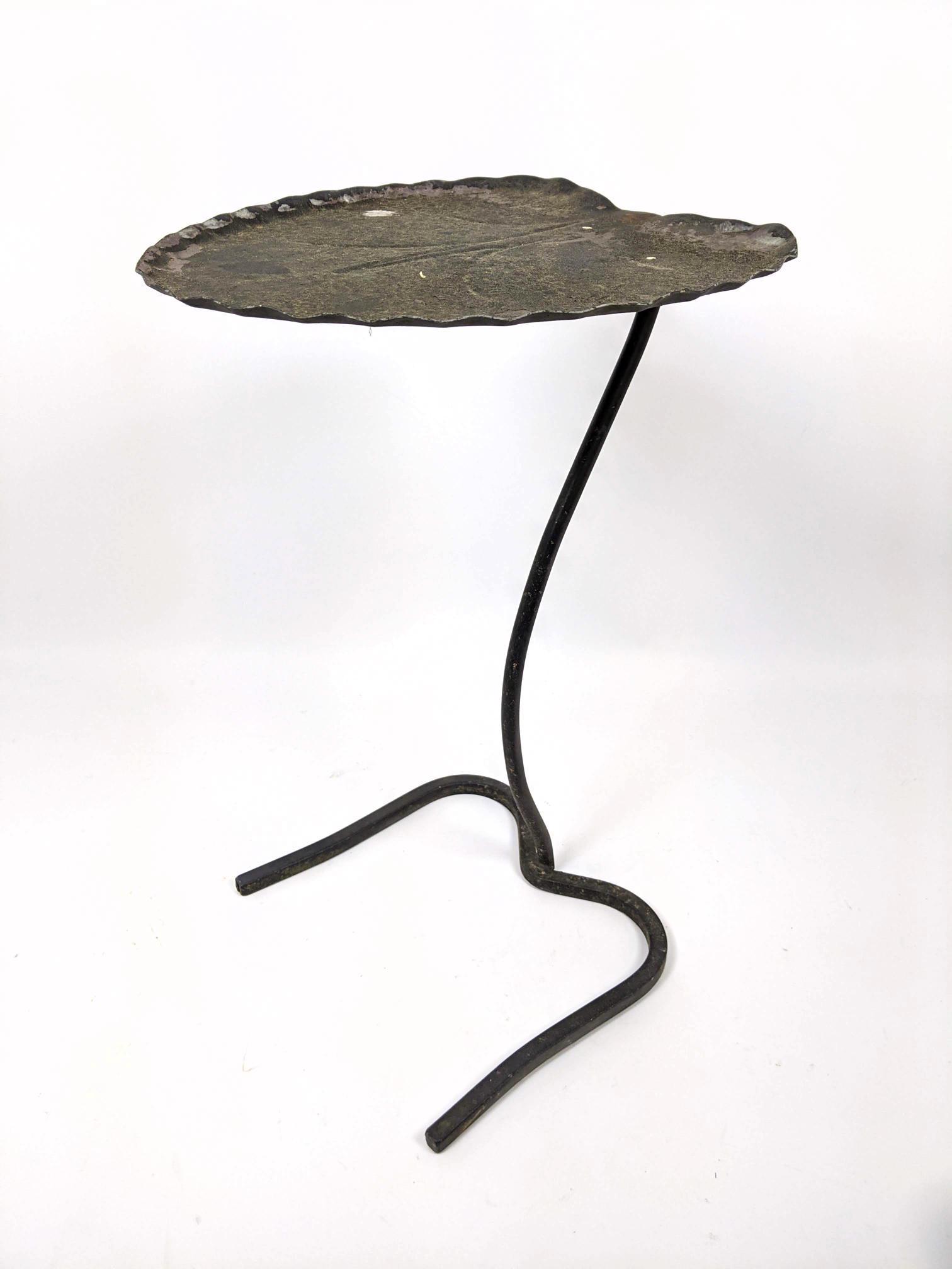 Single Salterini  Iron Leaf Table. Outdoor Patio. Garde (1 of 7)