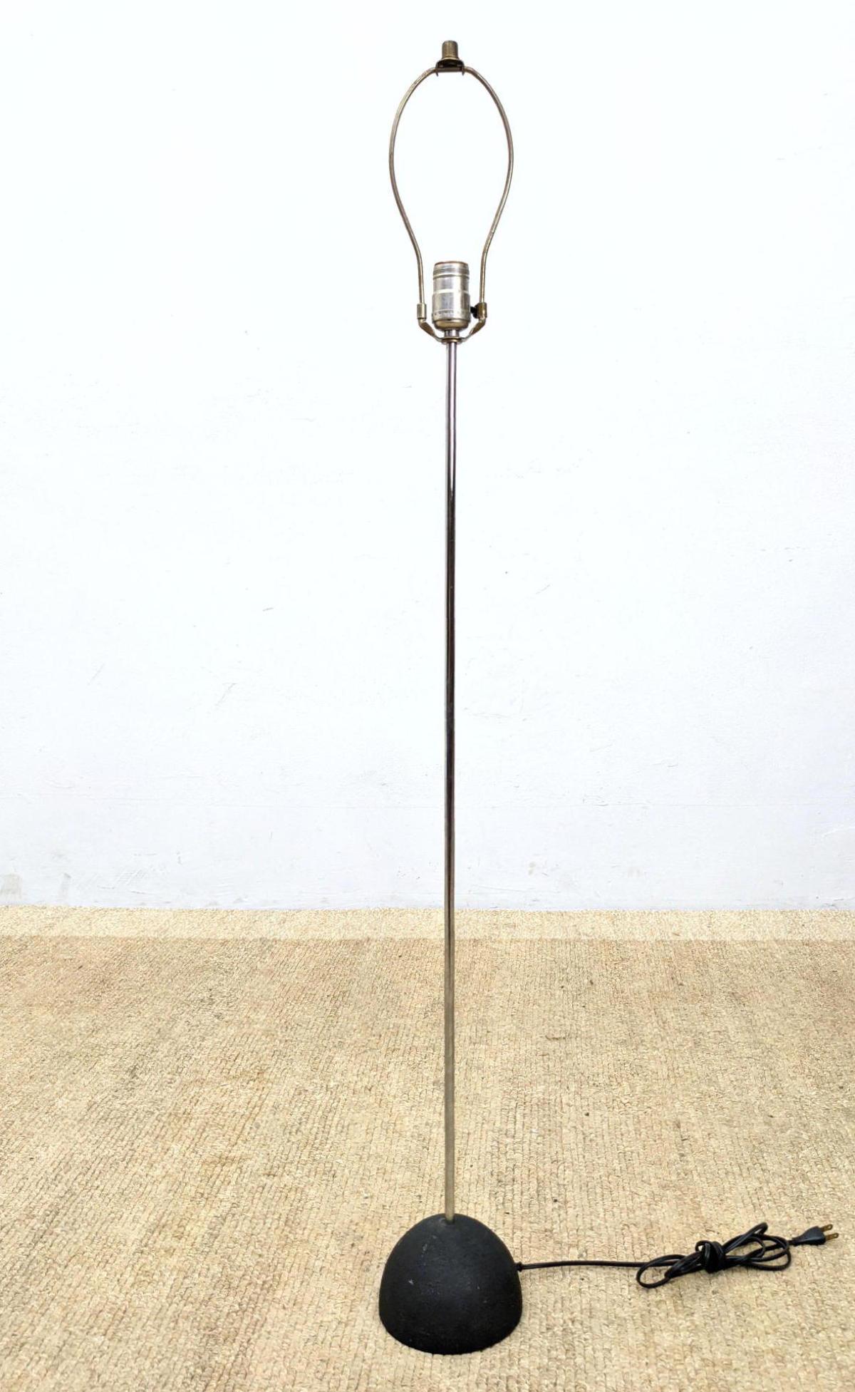 Mid Century Modern Floor Lamp with Black Iron Dome base (1 of 7)