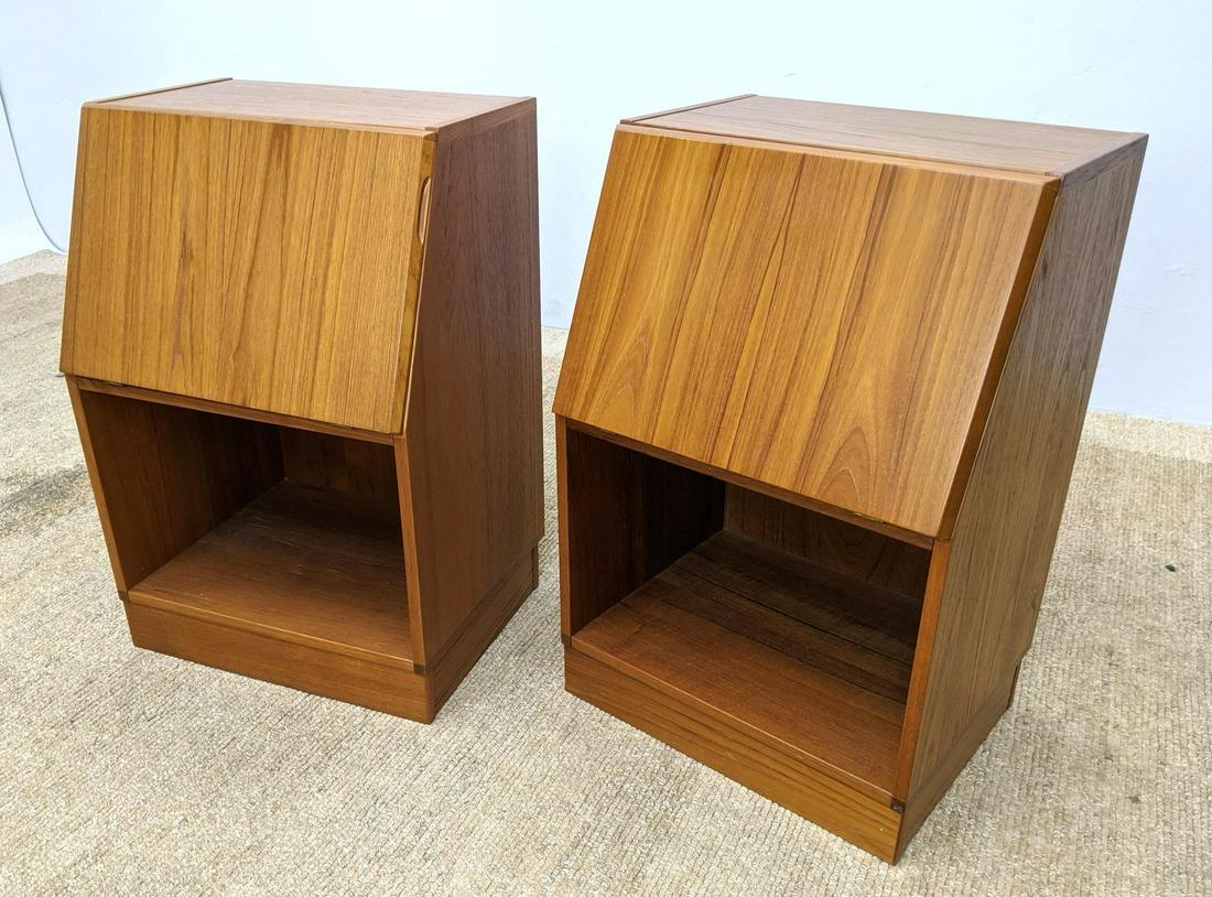 Pr Danish Teak Drop Front Night Stands. NORDISK ANDELS- (1 of 9)