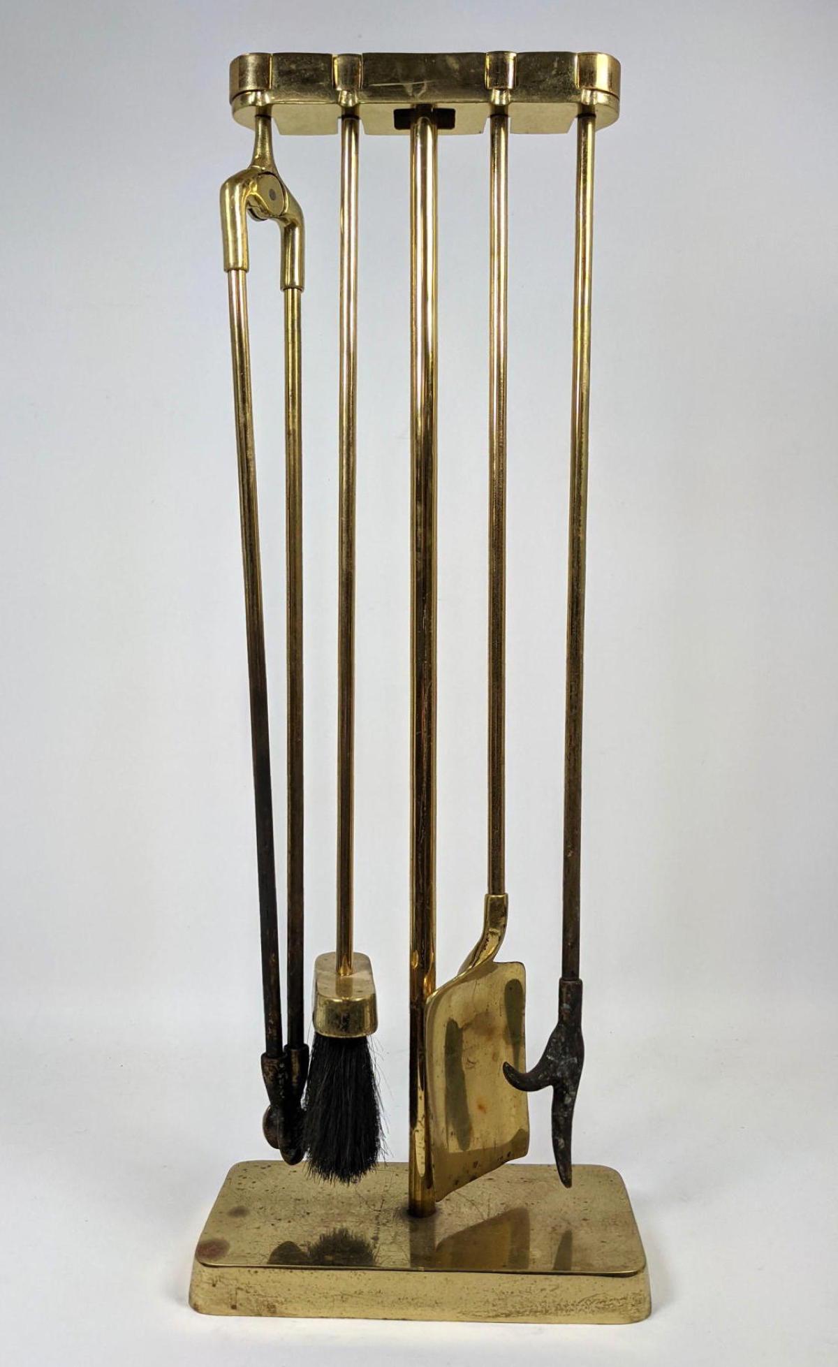 Virginia Metalcrafters Fireplace tools.  Modernist Bras (1 of 13)