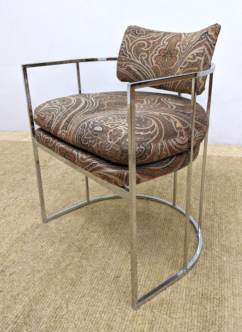 Milo Baughman Thin Chrome Frame Barrel Back Chair. Pais (1 of 7)