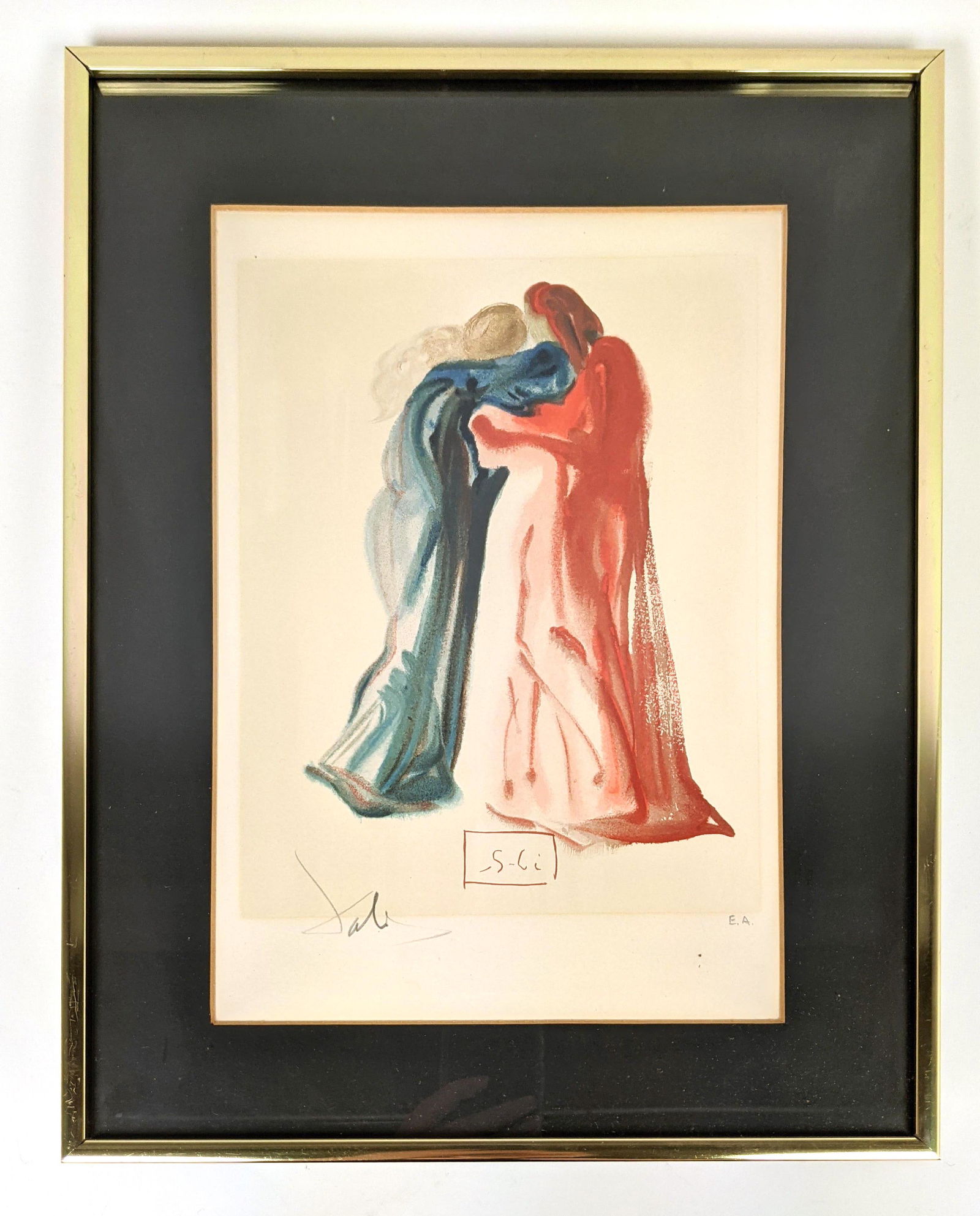 Salvador Dali Pencil Signed E.A. Etching Print. (1 of 8)