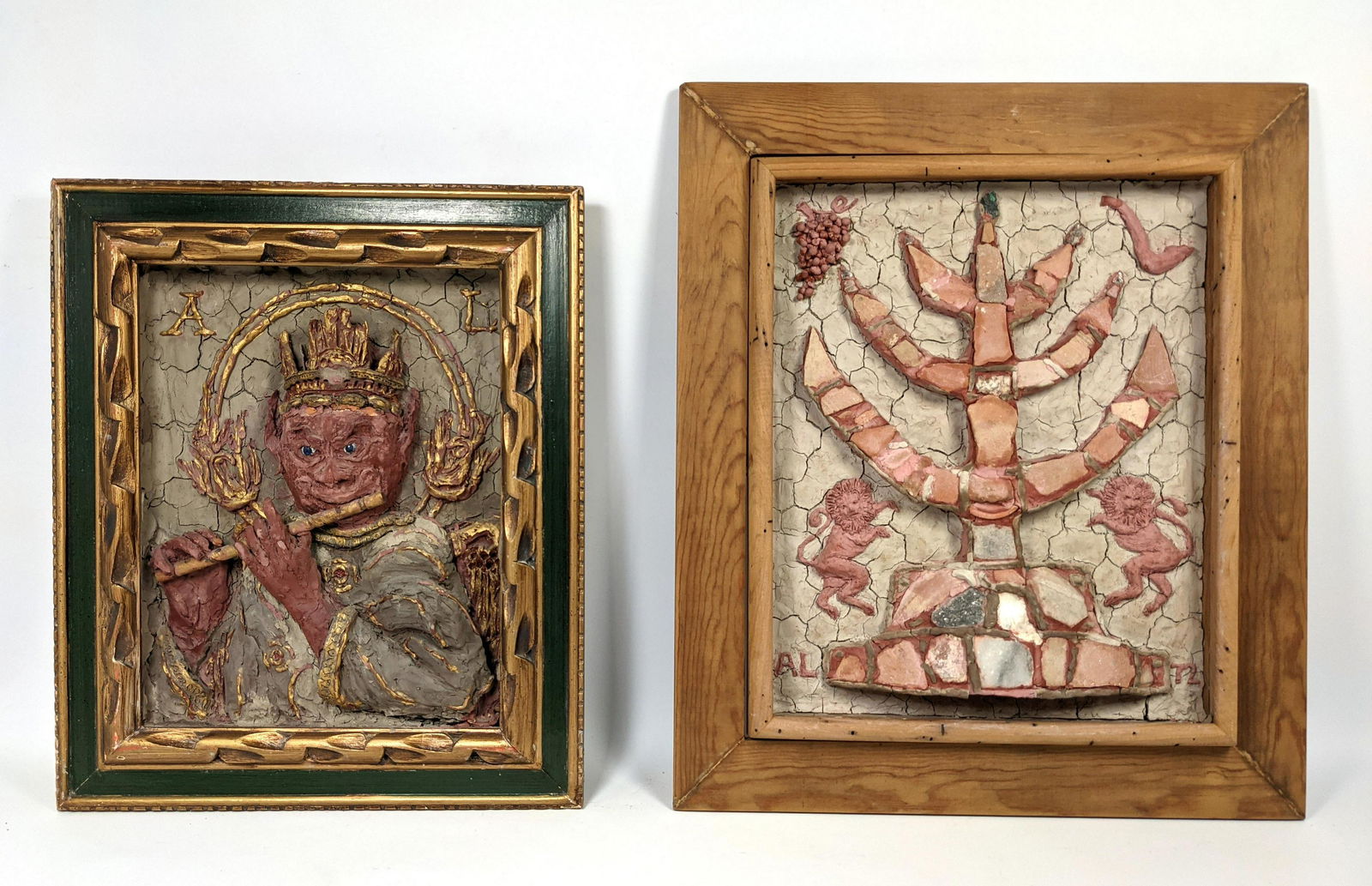 2 pcs Mosaic Tile Plaques. (1 of 18)