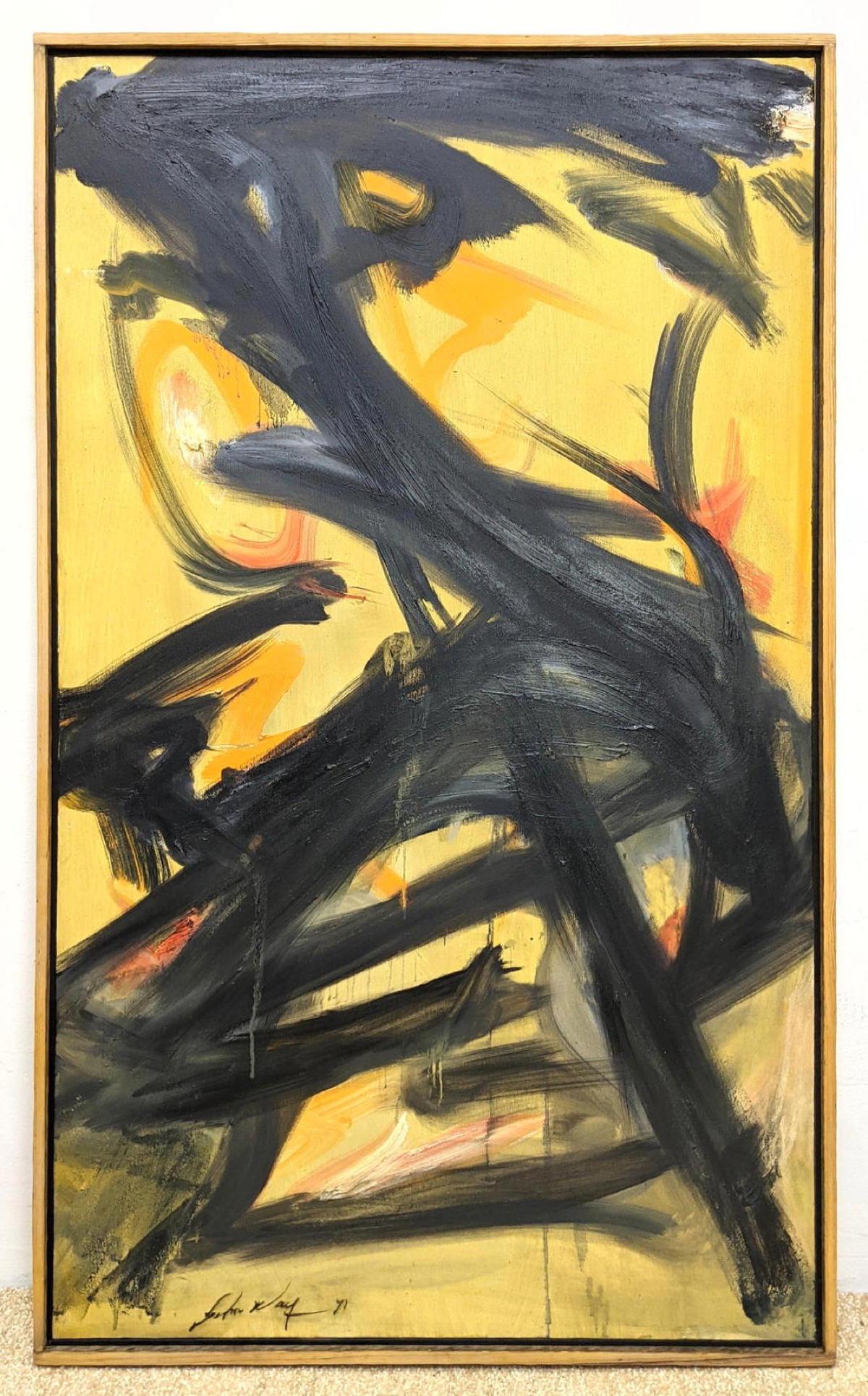 JOHN WAY Abstract Oil Painting on Canvas. (1 of 10)