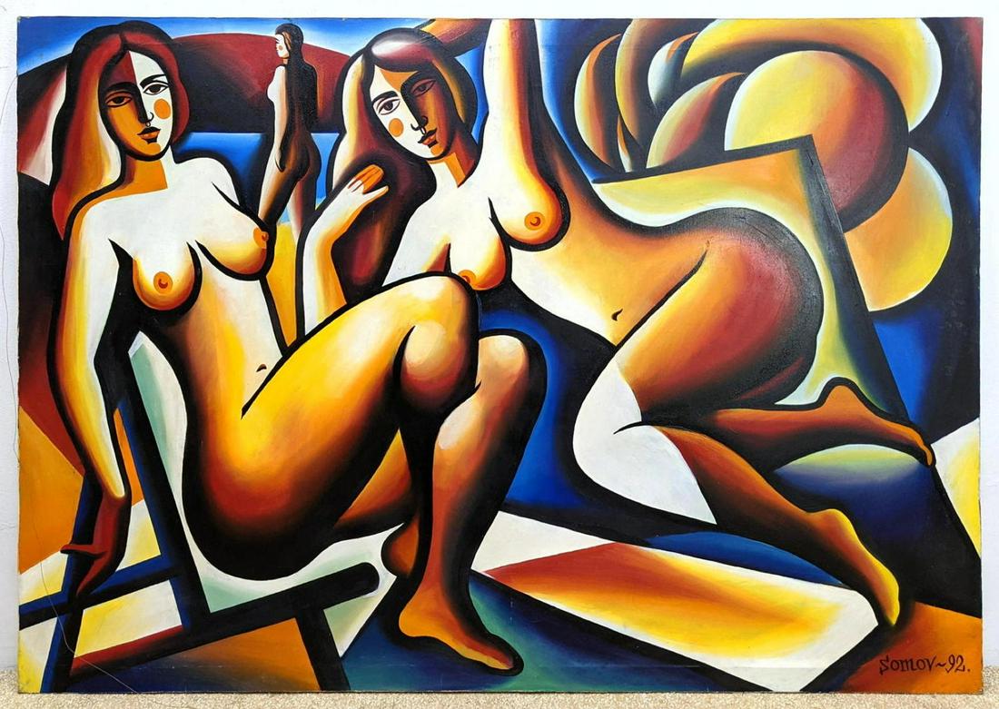 SOMOV 92 Oil Painting on Canvas Nudes. (1 of 11)