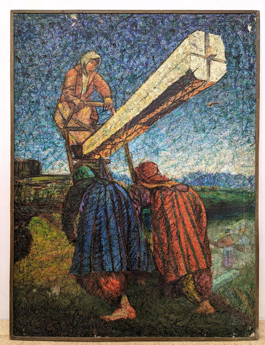 Large Modernist Oil Painting. Russian Modern Style. Uns (1 of 15)