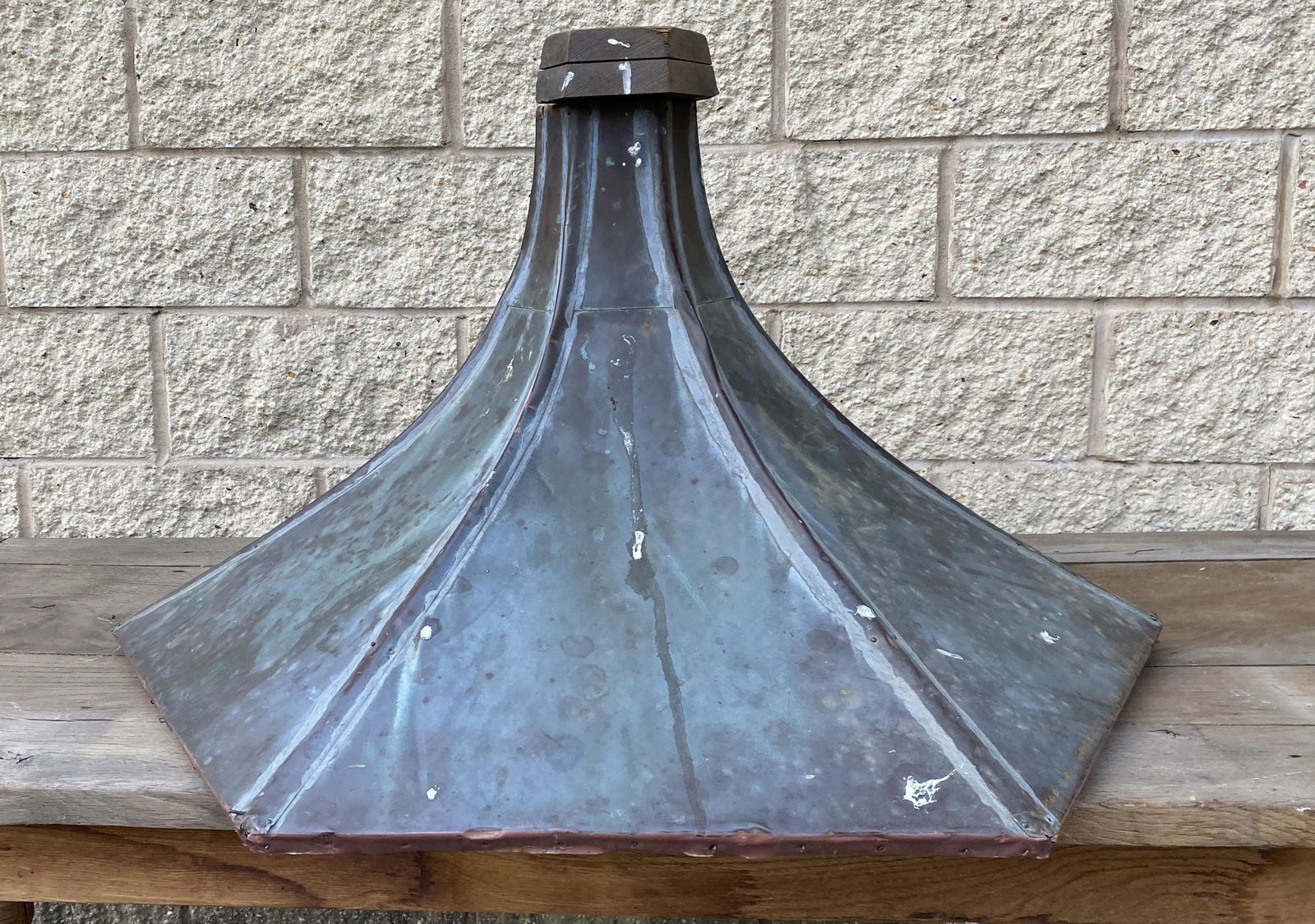 Vintage Copper Cupola Top. Verdigris Patina. (1 of 9)