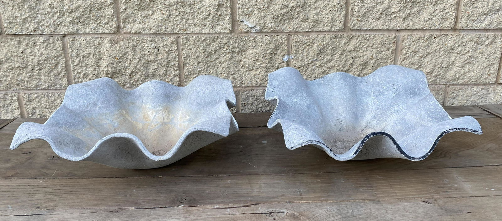 Pair WILLY GUHL Handkerchief  Planters.  Outdoor Garden (1 of 7)