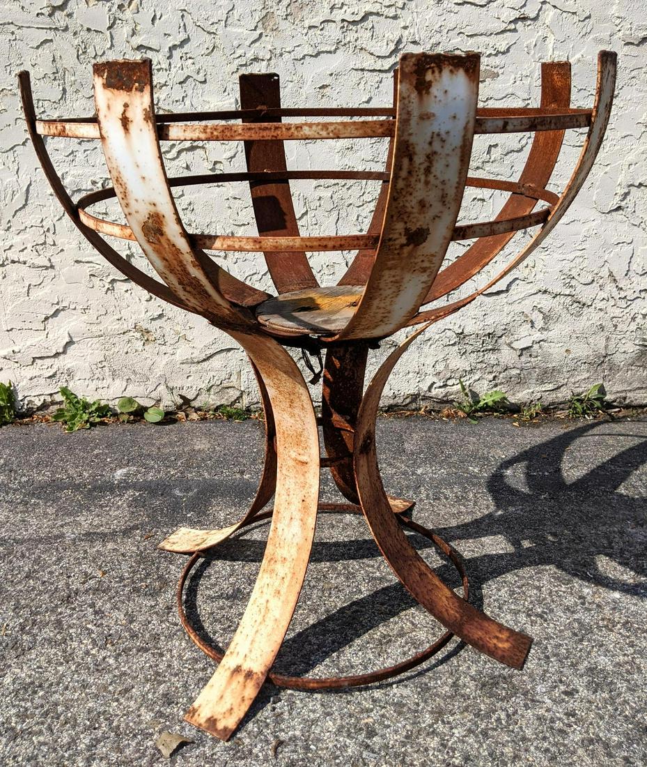 Iron Outdoor Garden Plant Stand. Flat Iron Slats. Older (1 of 4)