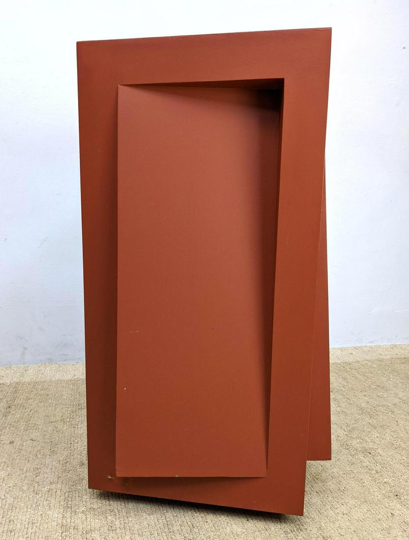 GERALD DiGIUSTO Painted Steel Sculpture.  META CUBE.  U (1 of 10)