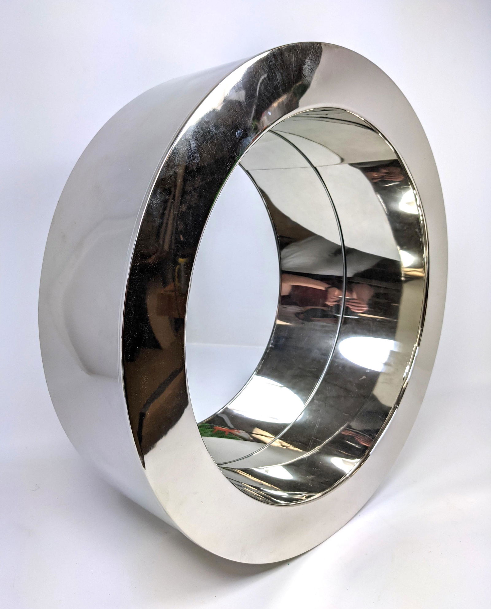 C. JERE Style Wall Mirror. Chrome deep well Wall Mirror (1 of 6)