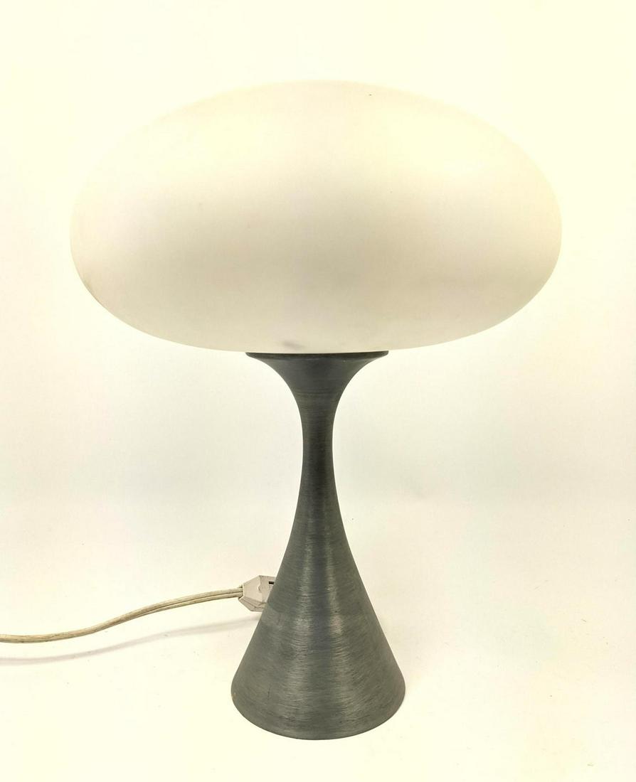 LAUREL Mushroom Tulip Lamp. Bill Curry Style. Metal bas (1 of 13)