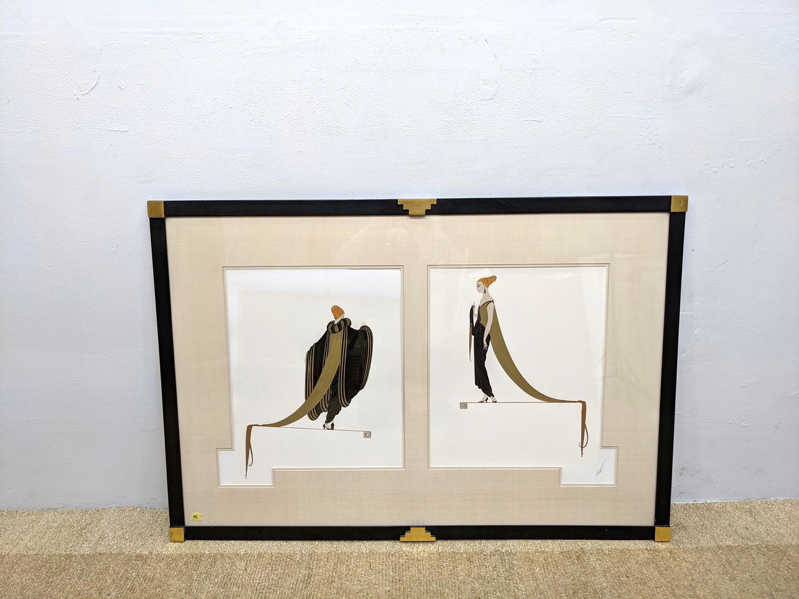 ERTE Serigraph Print. Ready for the Ball Diptych. Penci (1 of 15)