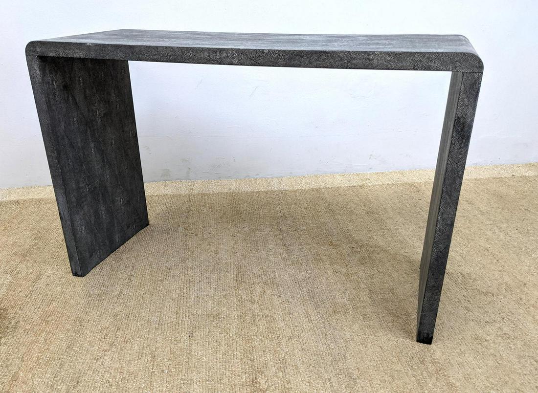 Faux Stingray Skin Hall Console Table. Textured Finish (1 of 15)