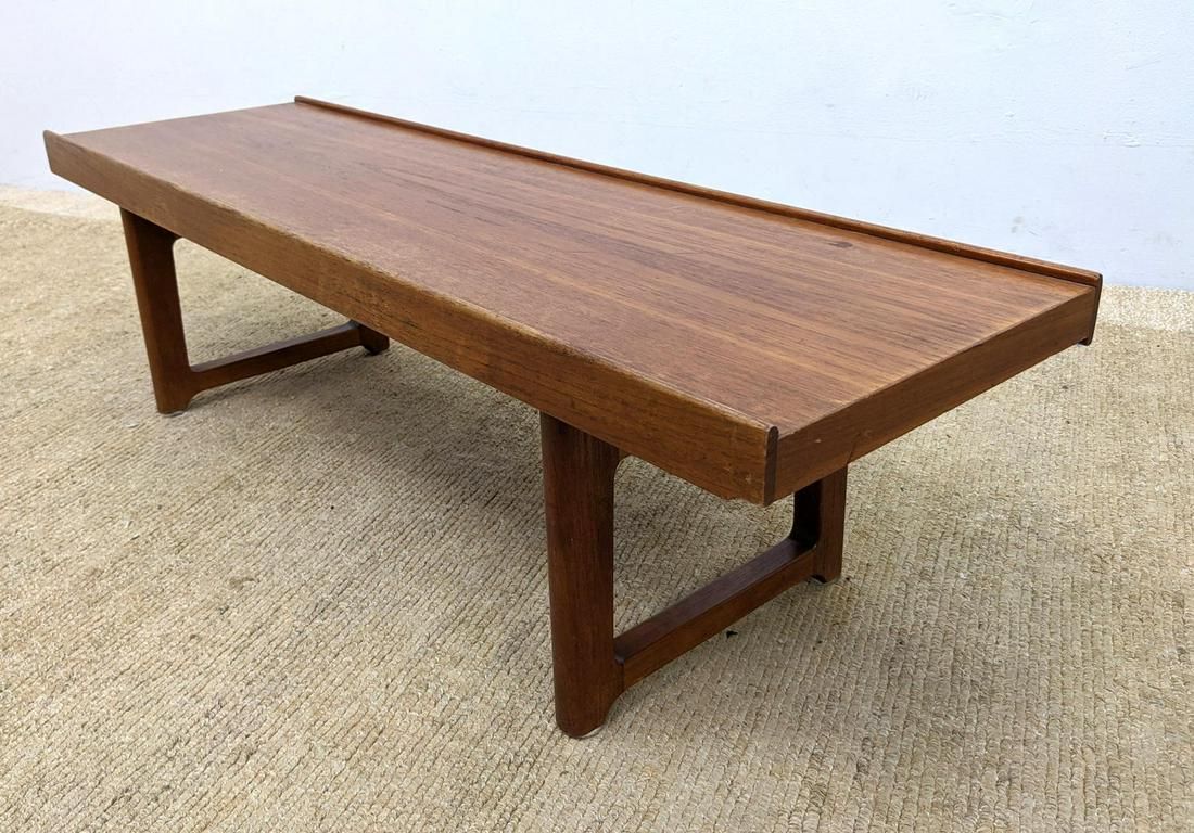 BRUKSBO Teak Modernist Coffee Table. Raised Lip Edge. (1 of 14)