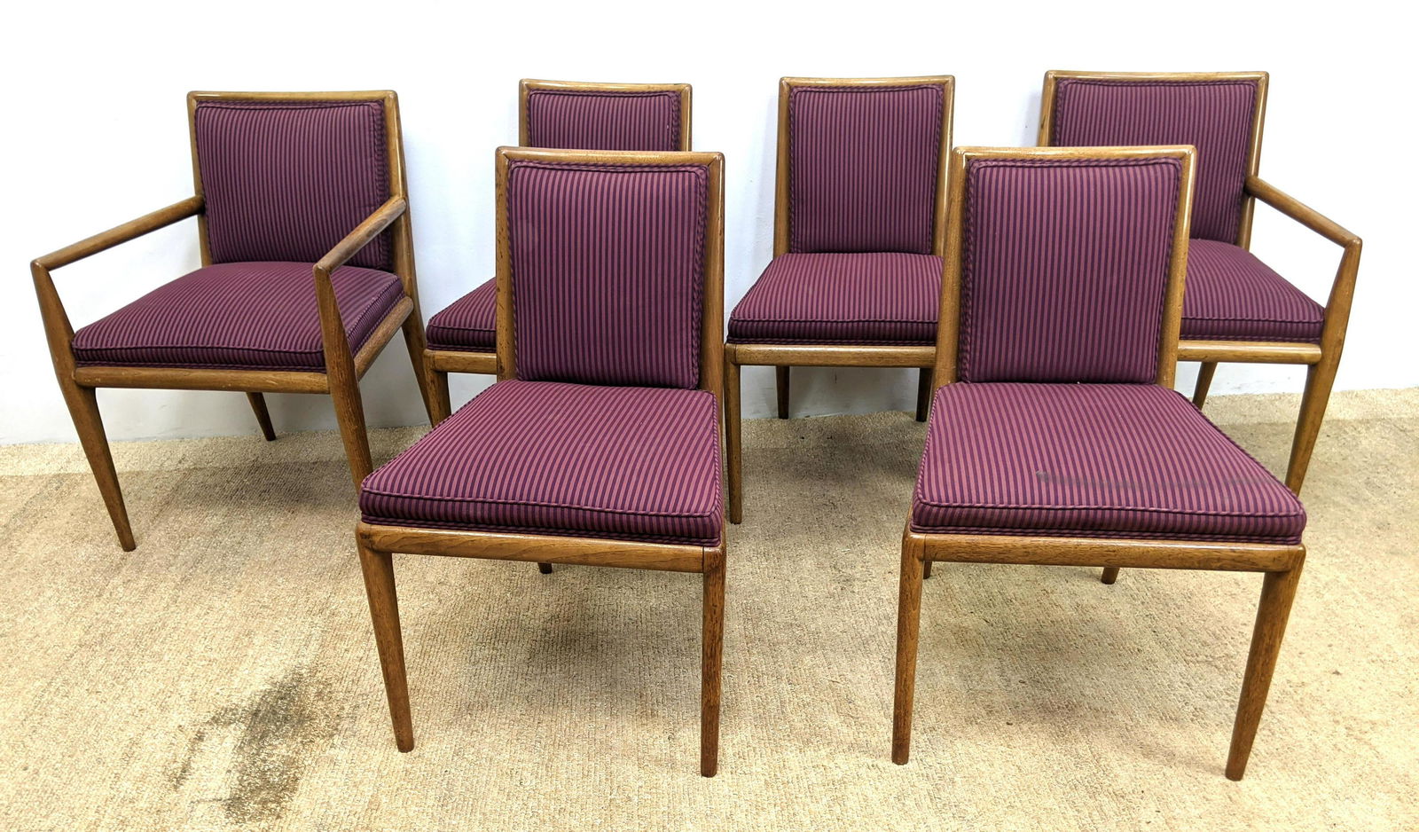 Set 6 ROBSJOHN GIBBINGS Dining Chairs.  2 Arm Chairs. (1 of 14)