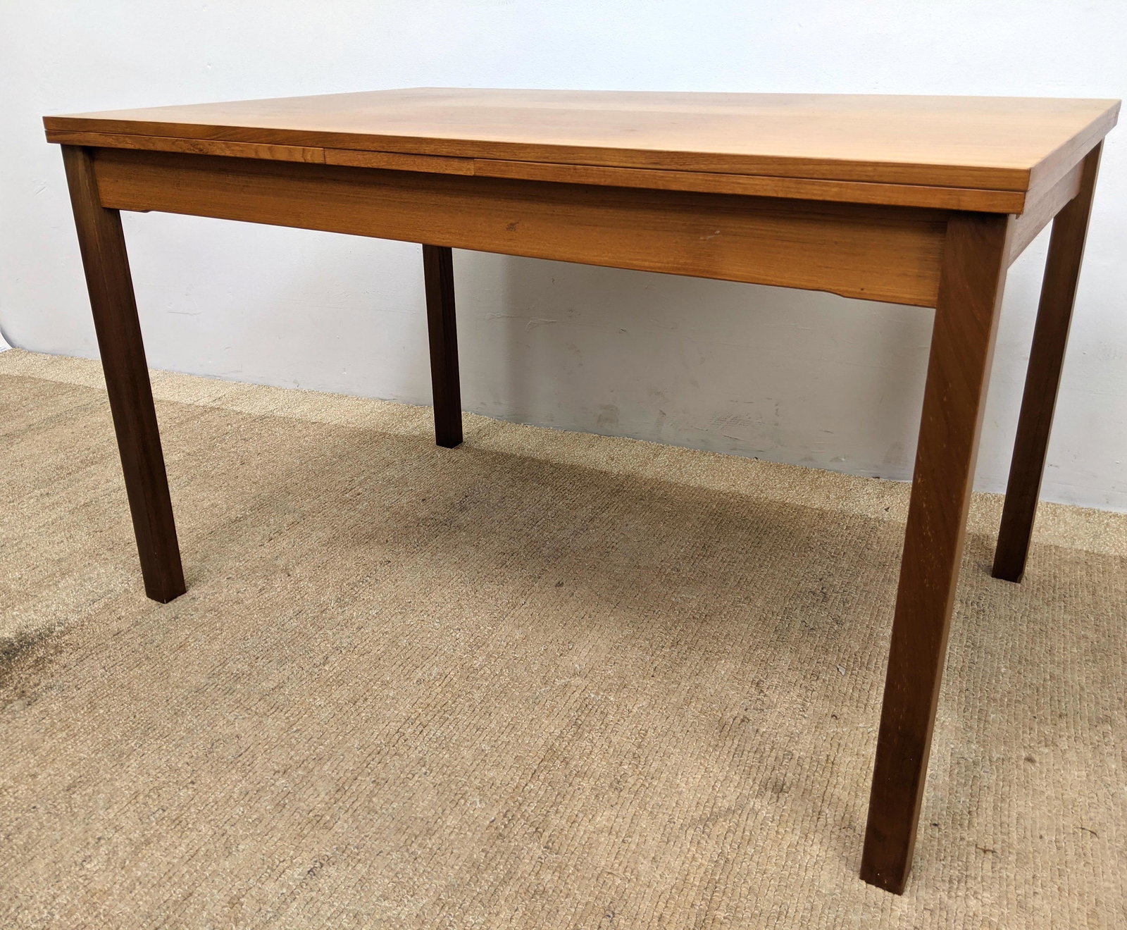 Danish Modern Teak Dining Table.  Refractory Style. Two (1 of 9)