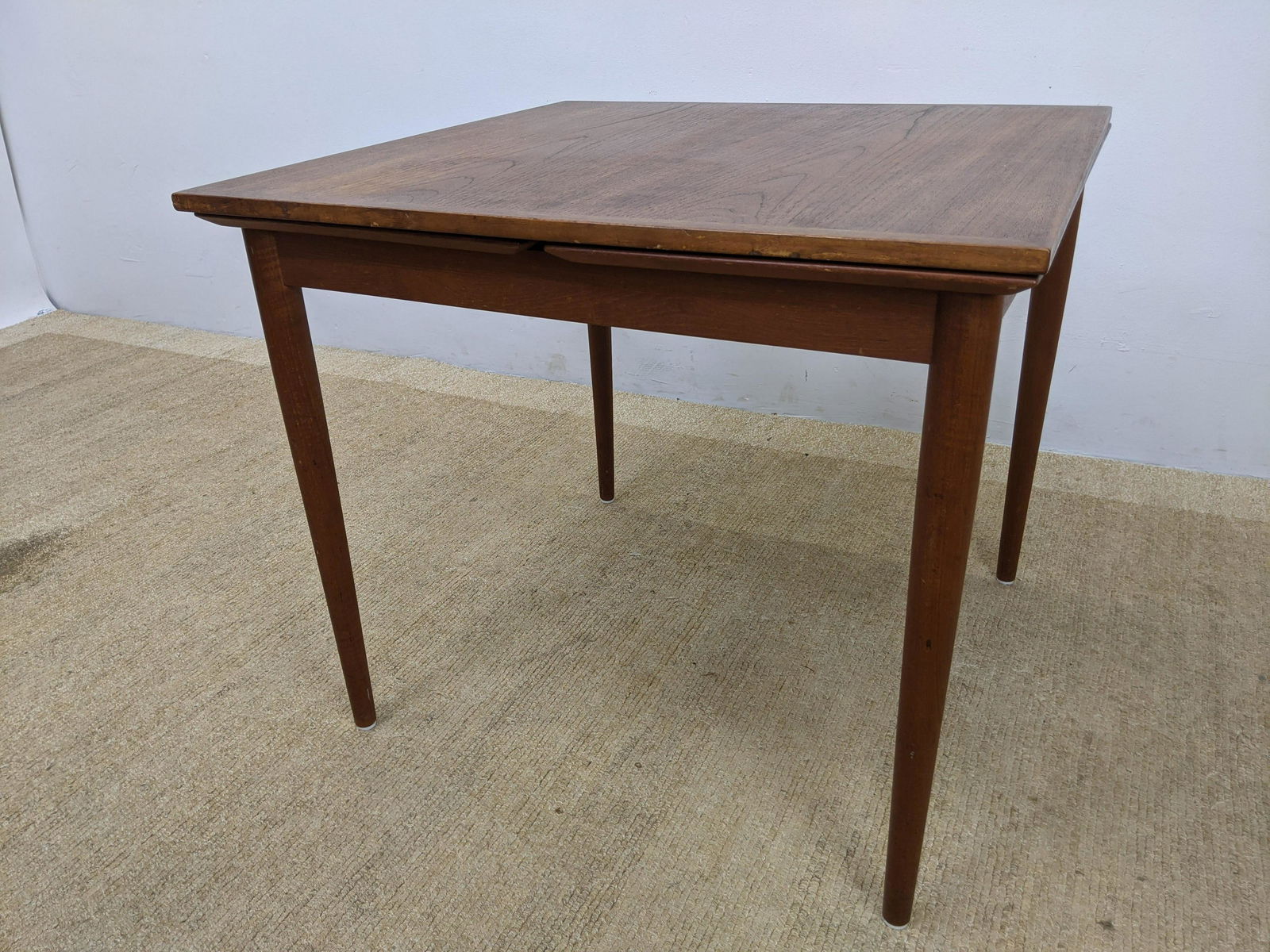 Danish Modern Teak Square Dining Table. Refractory styl (1 of 9)