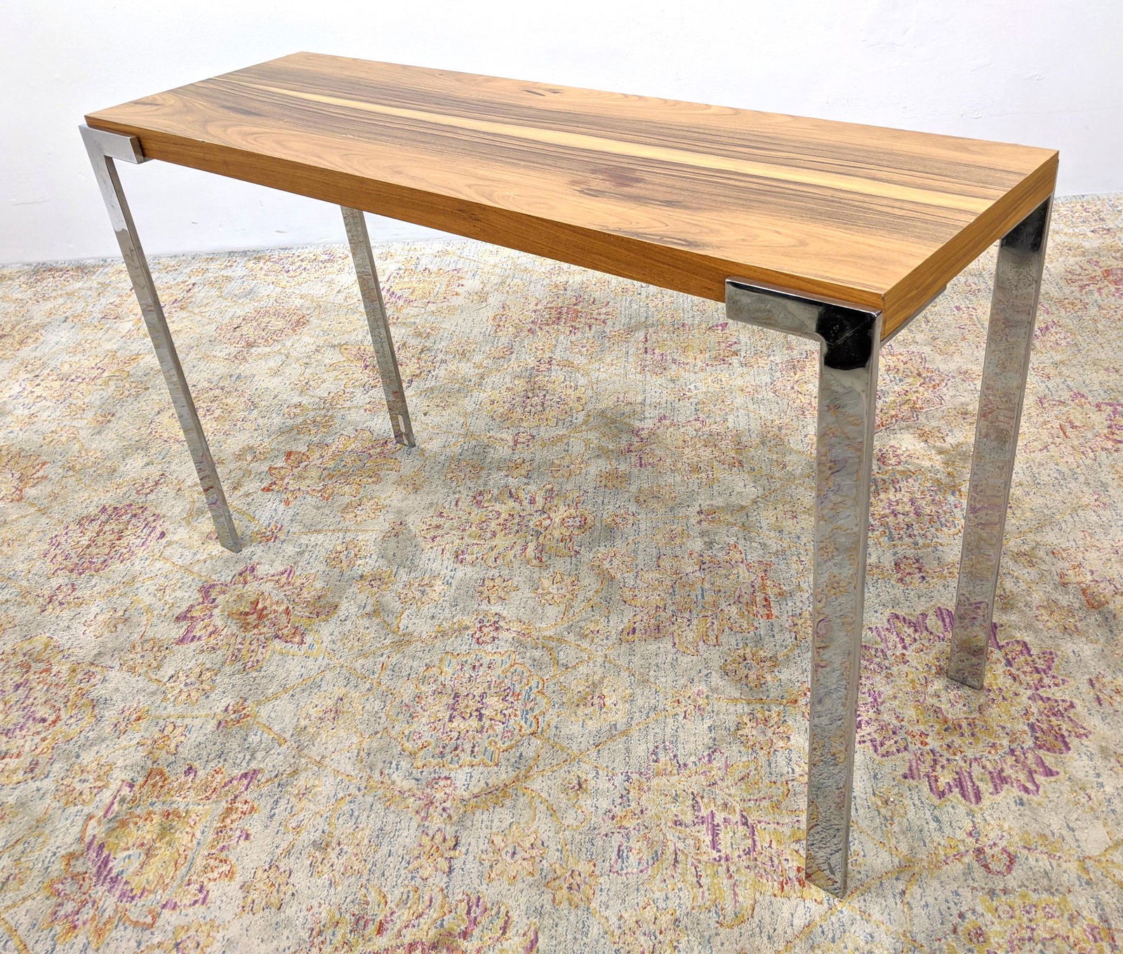 Contemporary Chrome Leg Sofa Console Table. Chrome legs (1 of 12)