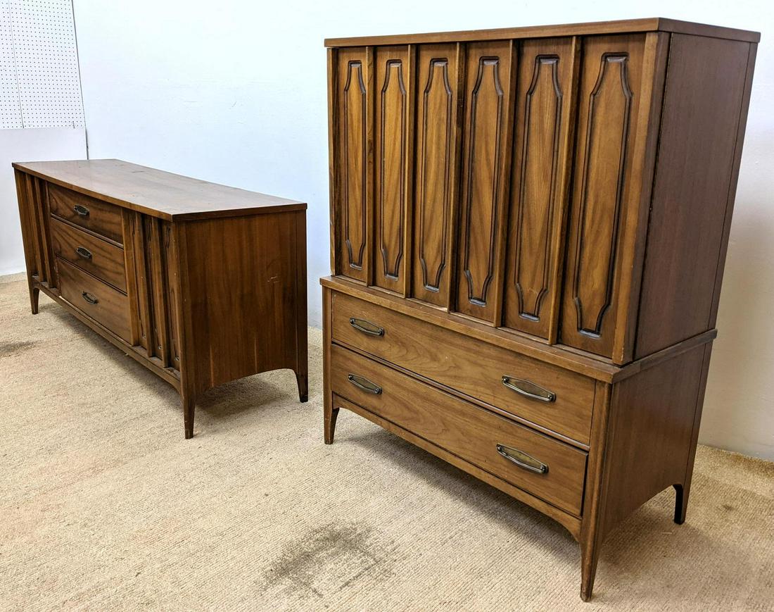 3pcs KENT COFFEY Bedroom Set. MARQUE MODERN.  Low chest (1 of 20)