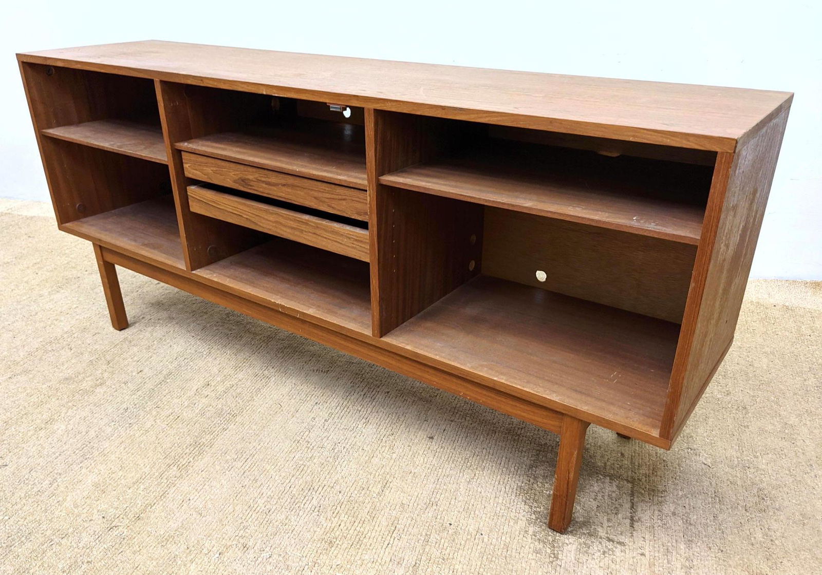 Danish Modern Teak Entertainment Center Credenza Cabine (1 of 13)