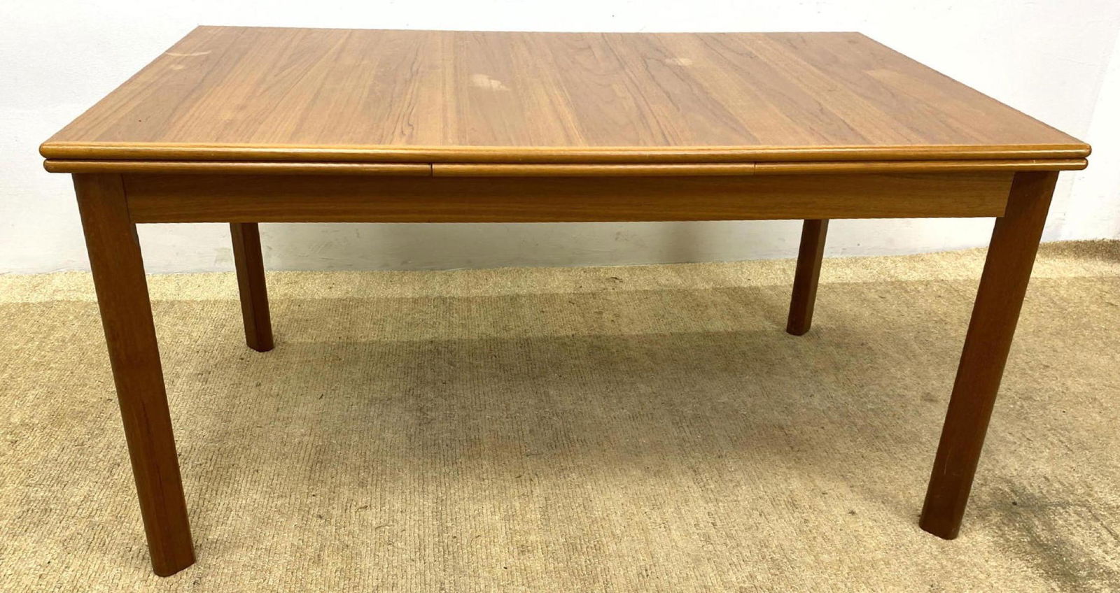 FURBO Danish Modern Teak Dining Table.  Refractory Styl (1 of 10)