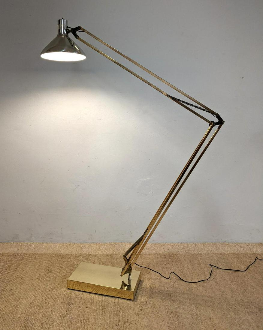 LUXO Style Floor Lamp. Brass Tone.  Shade slightly diff (1 of 14)