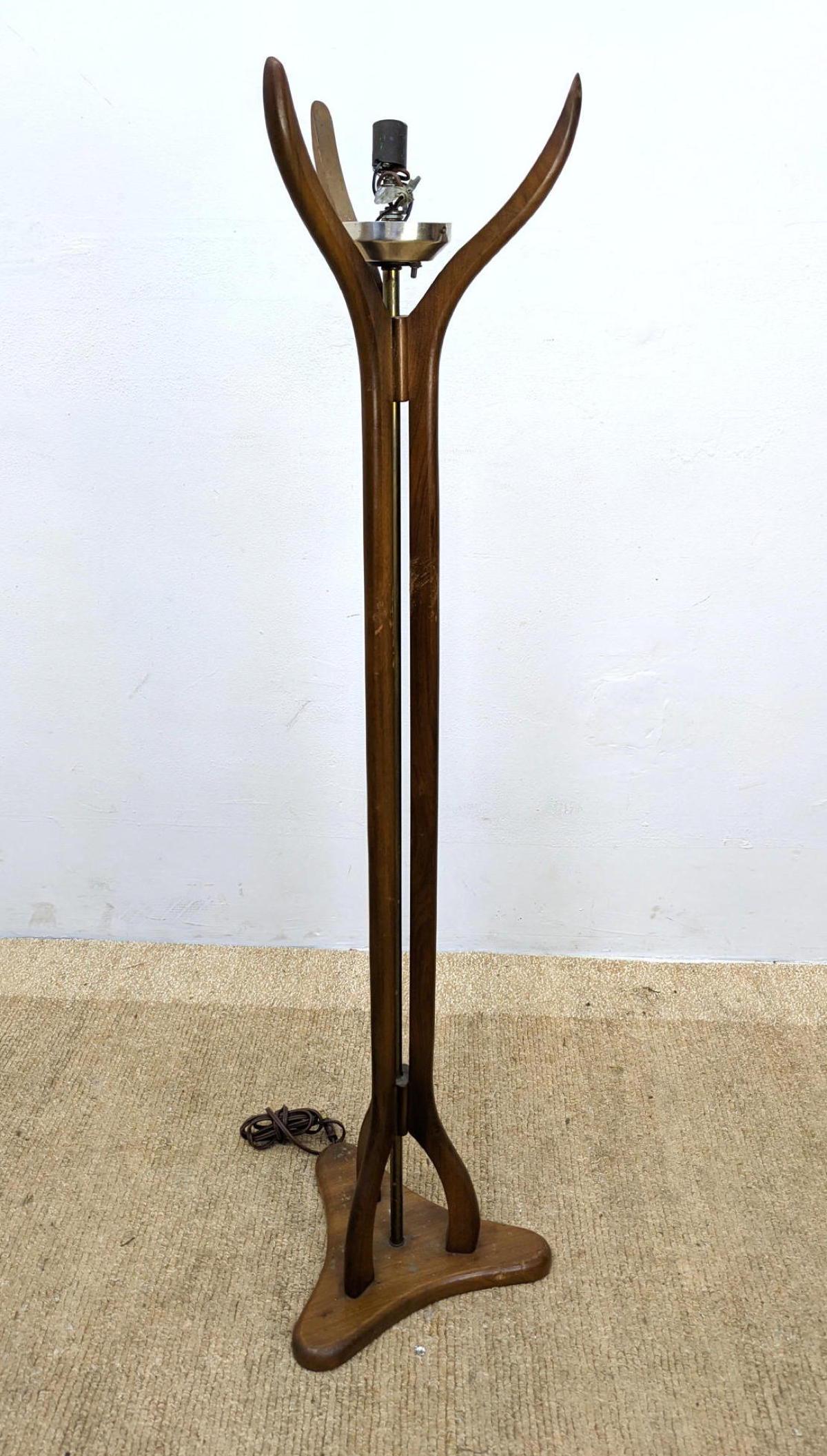 Mid Century Modern  Wood Floor Lamp. (1 of 10)