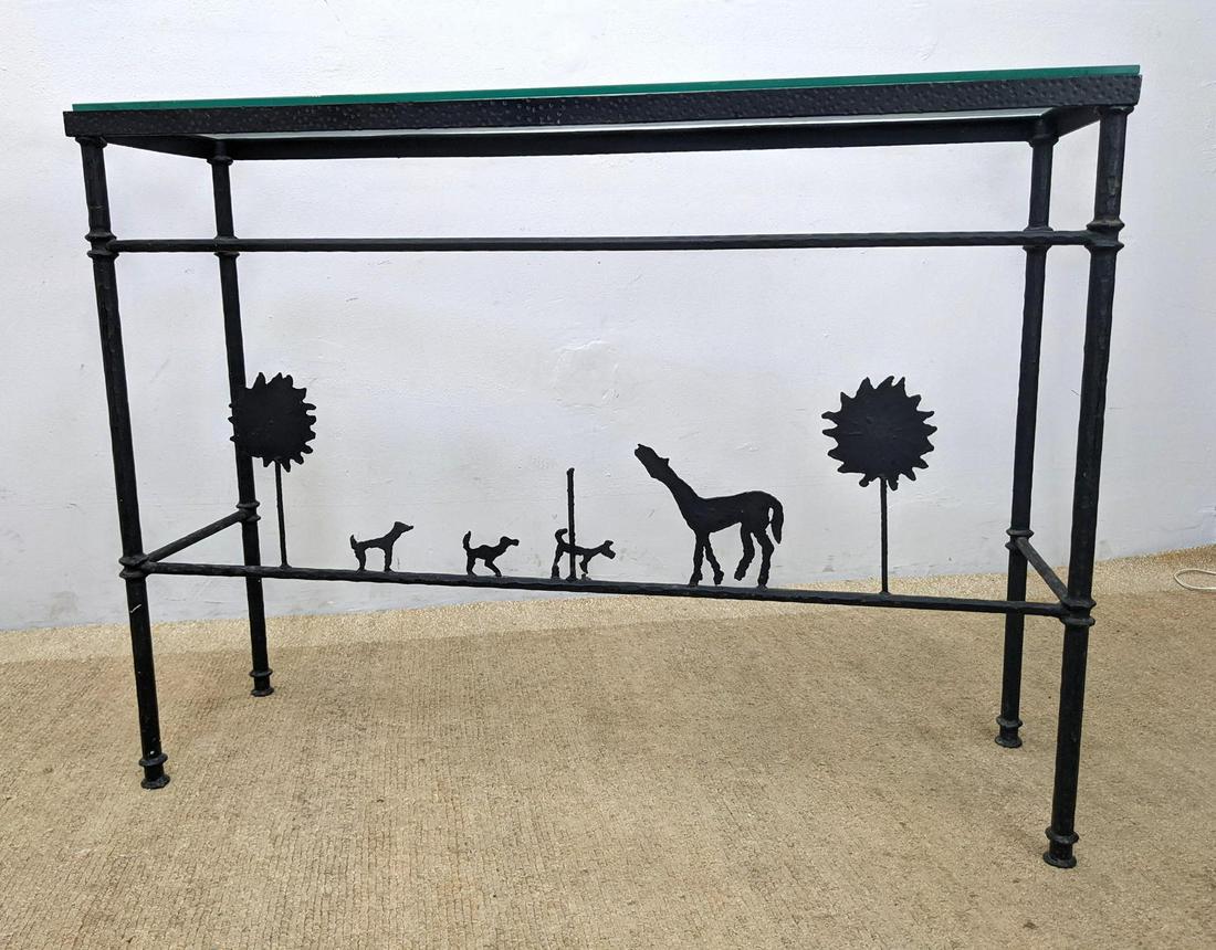ALBERTO GIACOMETTI Style Iron Console Table. (1 of 13)