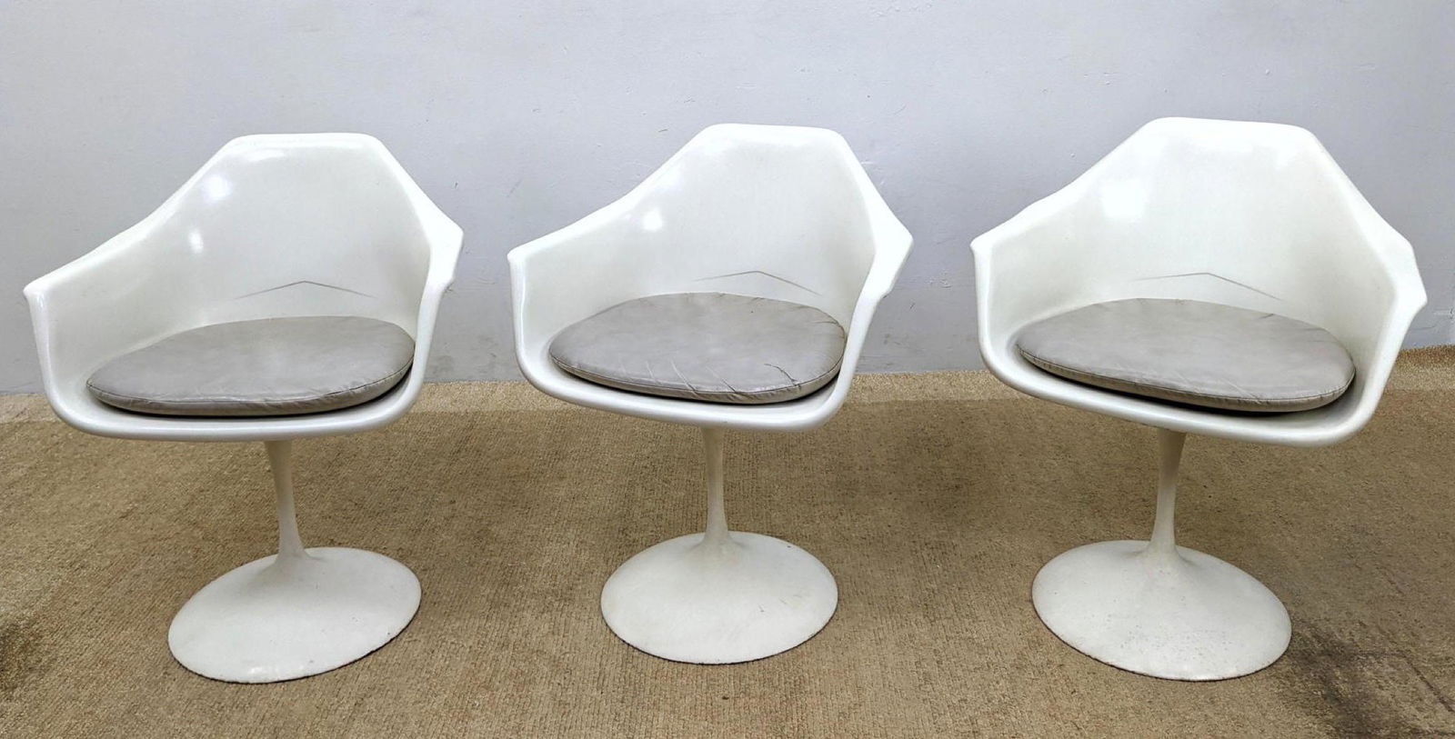 Set 3 Burke Style Tulip Chairs. (1 of 15)
