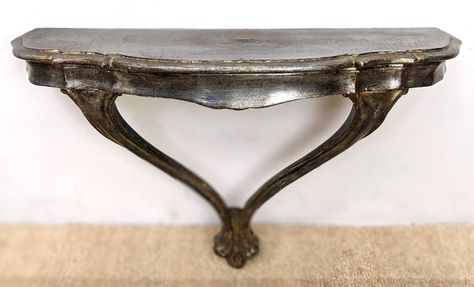 REGENT Silver Paint Finish Wall Hall Table.  Made in It (1 of 11)
